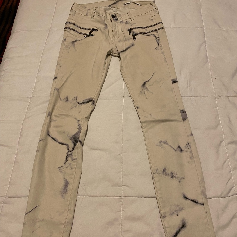 Zara coated pants